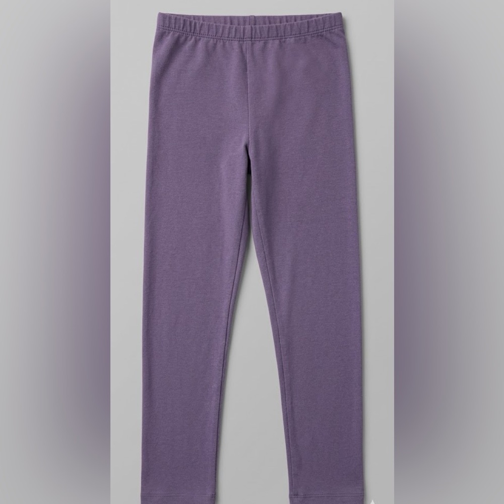 Toddler Girls Purple Stretch Knit Leggings